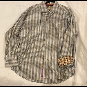 Robert Graham Mens 3XL Button Down Shirt flashy